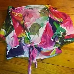 💯 Body Art Abstract Floral Cardi🌼